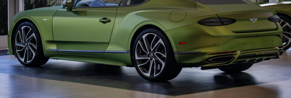 Bentley Continental GT in showroom
