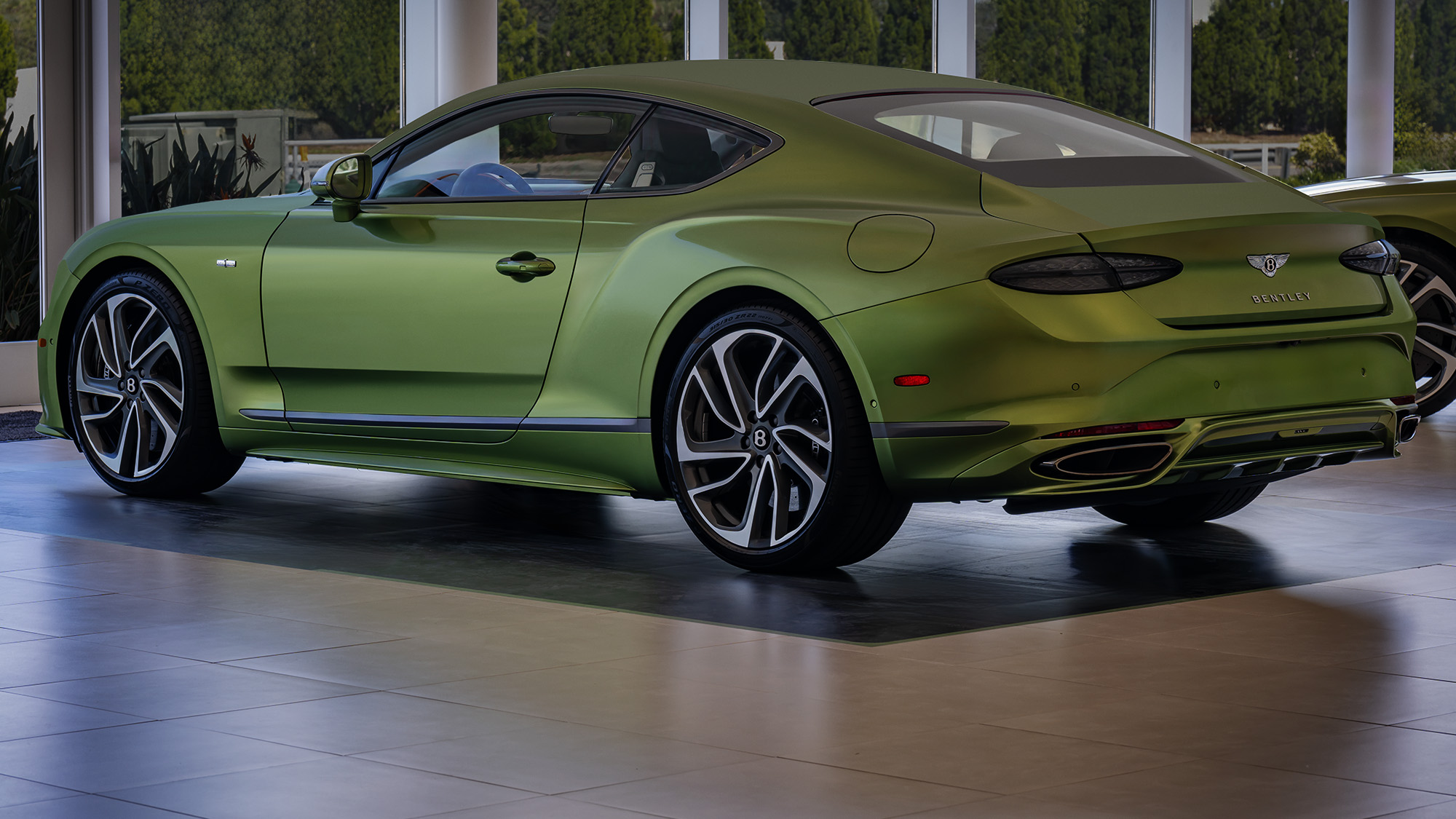 Bentley Continental GT in showroom